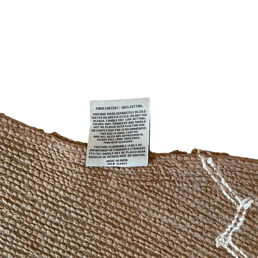 Gingerbread Cookie Cotton Bath Rug 20x32 Christmas Holiday Accent Rug New